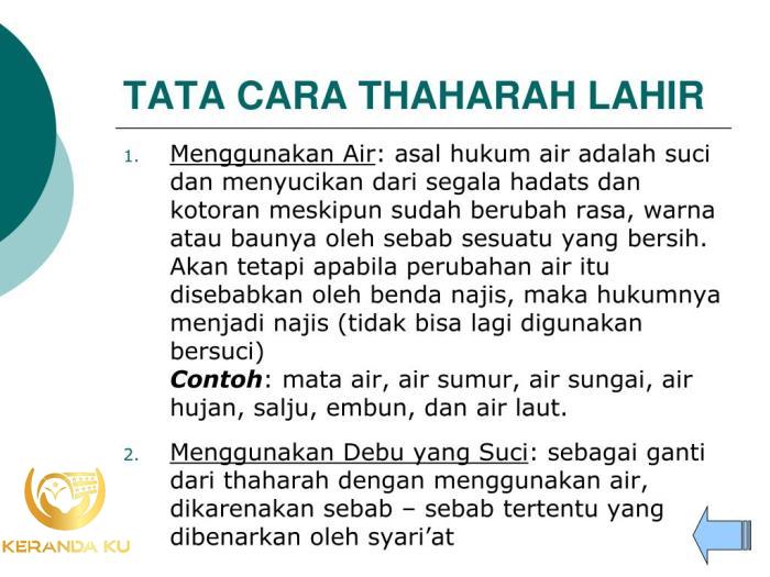Tata cara thaharah Muhammadiyah panduan lengkap bersuci Tata cara thaharah Muhammadiyah panduan lengkap bersuci